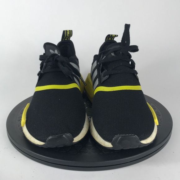 Adidas NMD R1 Black/Yellow Athletic Running Shoes F99713 Men’s Size 11 - Picture 2 of 12
